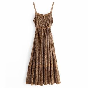 Leopard cotton dress